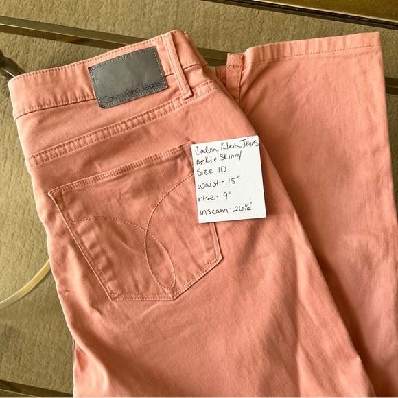 Calvin Klein Jeans Peach Skinny Ankle Women's Jeans - Picture 11 of 12